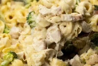 Cheesy Baked Chicken Tortellini Casserole Recipe