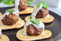 Greek Lamb Meatballs with Tzatziki Sauce Recipe
