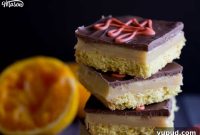 Chocolate Orange Caramel Shortbread Recipe — Zesty Caramel Slice