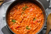 Hearty Tuscan White Bean Stew with Herbs and Olive Oil