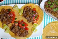 Slow-Cooker Chipotle Brisket Tacos with Tangy Slaw