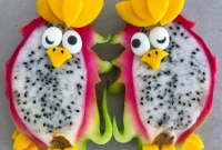 Parrot-Inspired Dragon Fruit Snacks: Tropical Treats for Birds