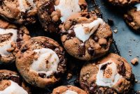S’mores Cookies with Gooey Marshmallow Centers