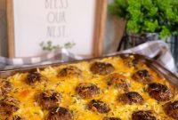 Cheesy Meatball and Hash Brown Casserole Recipe