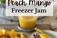Peach Mango Freezer Jam Without Added Sugar: Simple Recipe