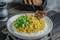 Mango Coconut Red Lentil Dhal Recipe for Tropical Comfort