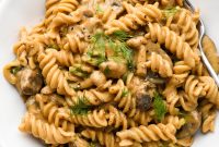 Cashew Cream Mushroom Stroganoff (Gluten-Free)