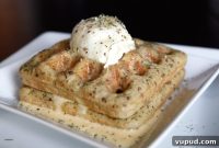 Savory Paleo Waffles with Poached Eggs and Classic Hollandaise