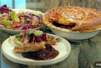 Coconut Chili Beef Shin Pie with Bitter Leaf Salad Recipe