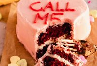 Red Velvet Mini Conversation Heart Cakes — Romantic Valentine Treats