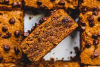 Pumpkin Chocolate Chip Blondies — Vegan & Gluten-Free Recipe