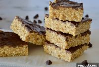 Caramel Peanut Butter Krispie Bars Without Marshmallows