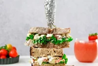 Crunchy Chicken Salad with Toasted Nuts and Honey Mustard Dressing