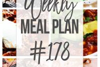 Weekly Meal Plan 178 with Printable Shopping List