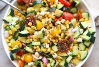 15-Min Tomato, Corn & Cucumber Salad Ready in 15 Minutes