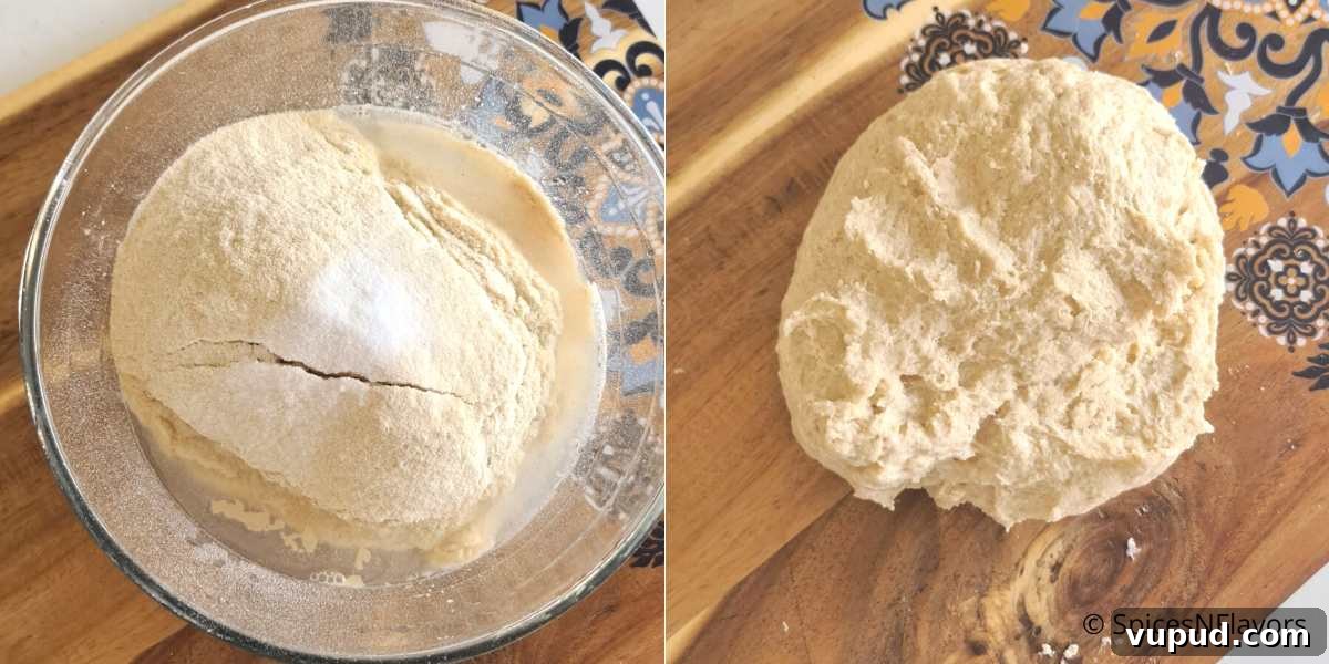 How to Make Turkish Simit: Crispy Bagel-Style Bread Recipe 4 mix the bread dough ingredients to form shaggy dough