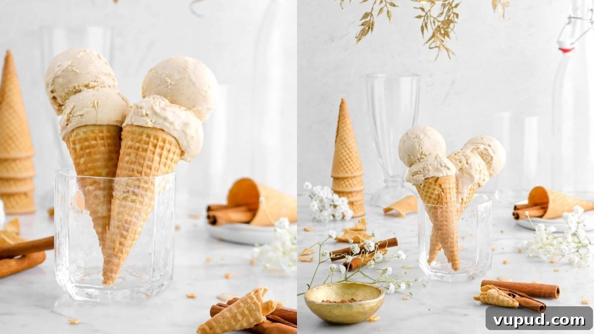 15 Favorite Frozen Treats for Summer: Cool Ideas to Beat the Heat 15 Cinnamon ice cream in a waffle cone.