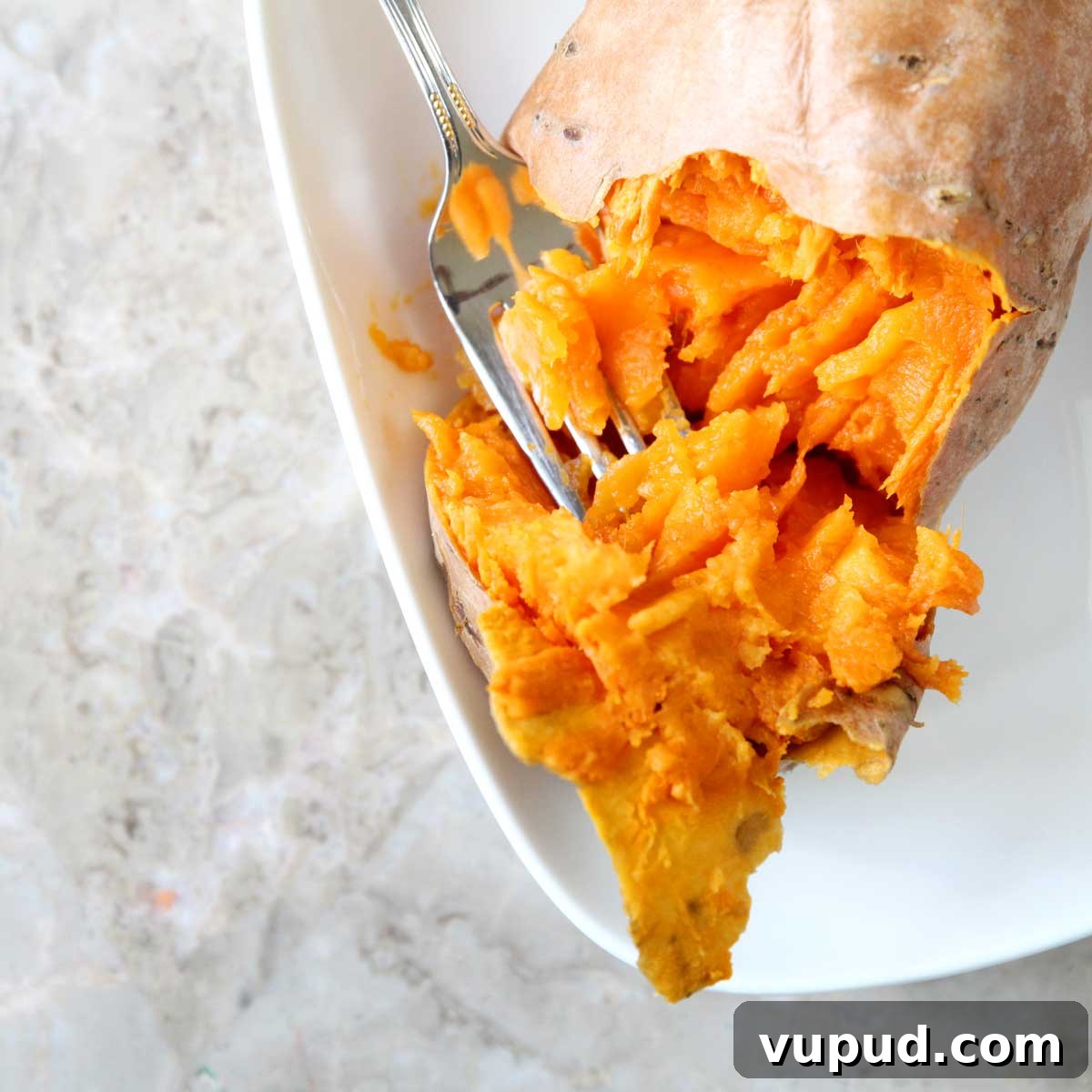 Steamed sweet potato