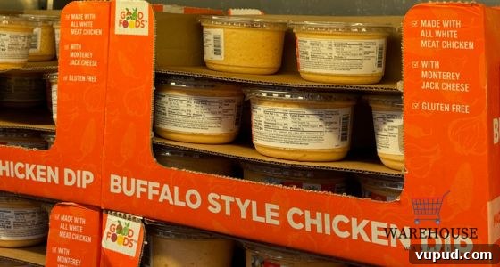 Top Costco Thanksgiving Appetizers for 2025 Holiday Hosting 6 Good Foods Buffalo Chicken Dip from Costco in a bowl with crackers and celery — popular Costco Thanksgiving food.