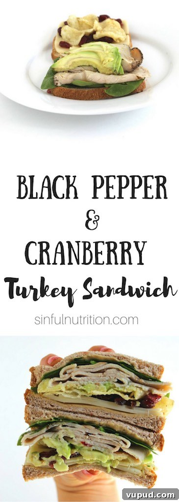 Black Pepper Cranberry Turkey Sandwich Recipe for Holiday Lunch 6 Black Pepper and Cranberry Turkey Sandwich