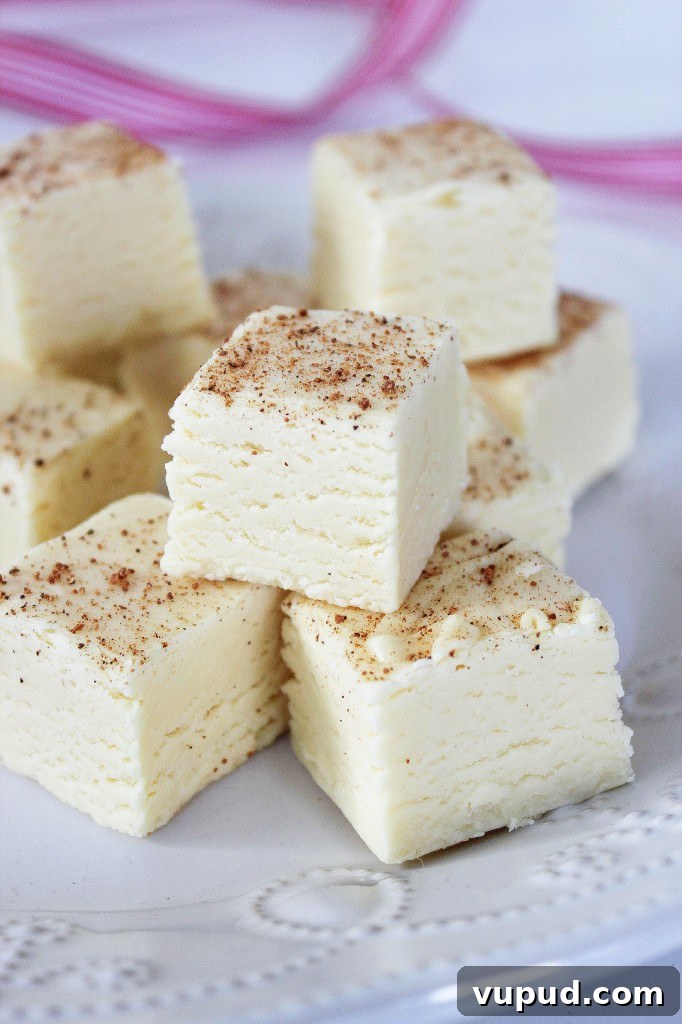 Eggnog Sugar Cookies with Eggnog Buttercream Frosting 6 Eggnog Fudge