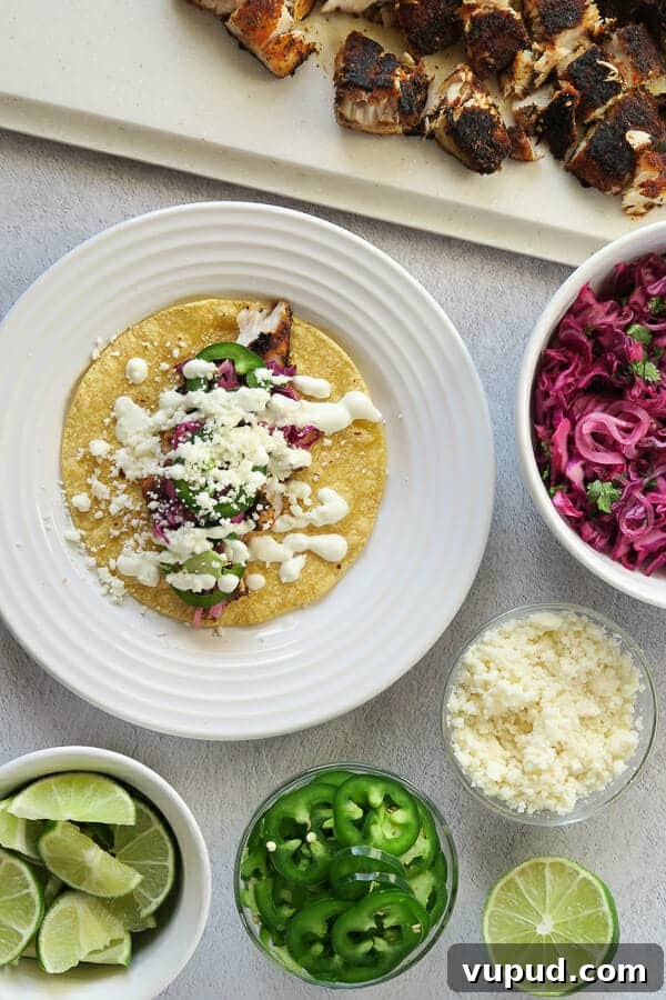 Blackened Mahi Mahi Fish Tacos — 30-Minute Dinner Recipe 11 blackened mahi-mahi tacos with toppings