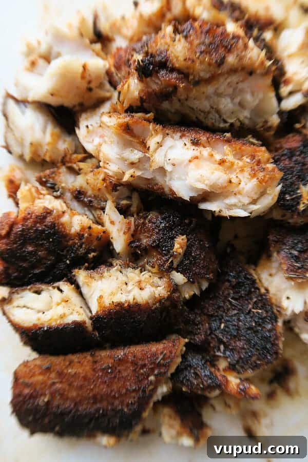 Blackened Mahi Mahi Fish Tacos — 30-Minute Dinner Recipe 9 blackened mahi-mahi fish chopped up