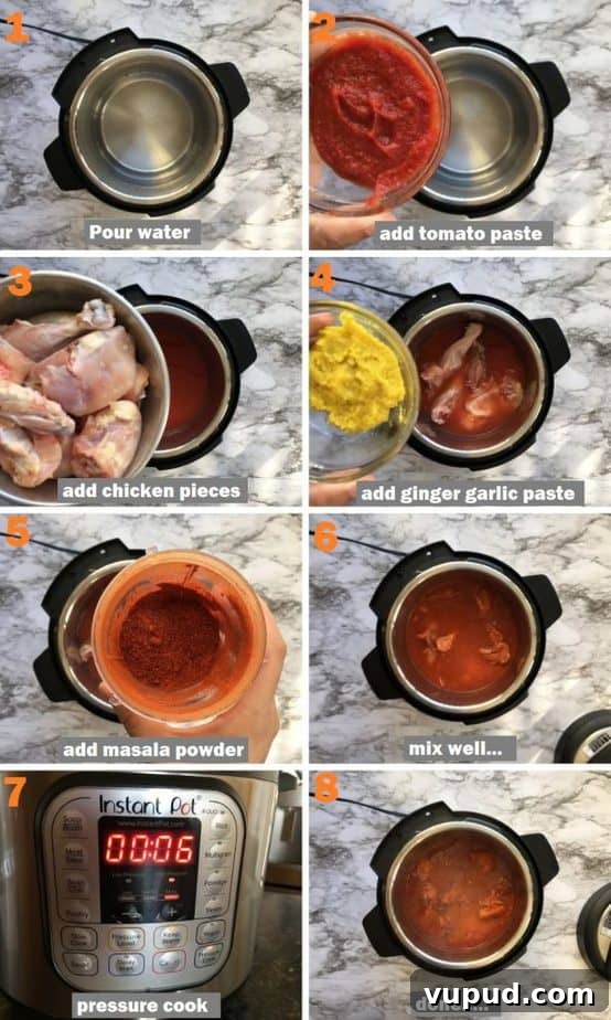 Oil-Free Indian Chicken Curry Recipe: Moist, Low-Fat Curry 5 Zero oil chicken curry recipe steps pics