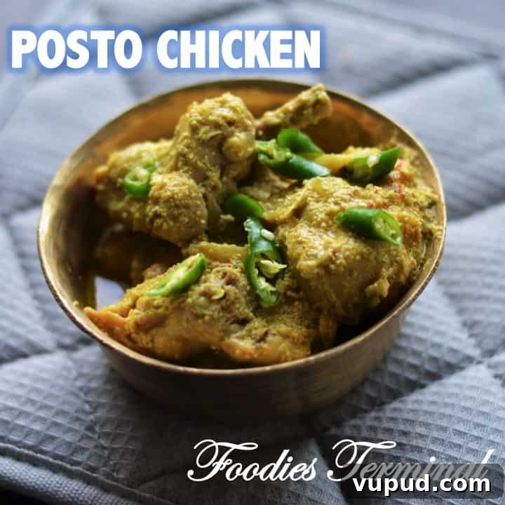 Oil-Free Indian Chicken Curry Recipe: Moist, Low-Fat Curry 10 Chicken Posto Recipe By Foodies Terminal