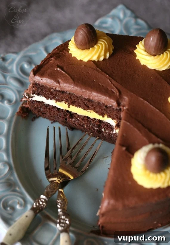 Cadbury Creme Egg Chocolate Layer Cake Recipe 9 Cadbury Egg Cake. A simple cake with a yellow and white filling to look like the favorite Easter Candy