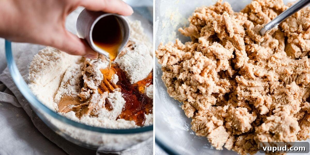 Peanut Butter Energy Balls: 3-Ingredient No-Bake Snack 4 process shots of making 3 ingredient peanut butter energy balls