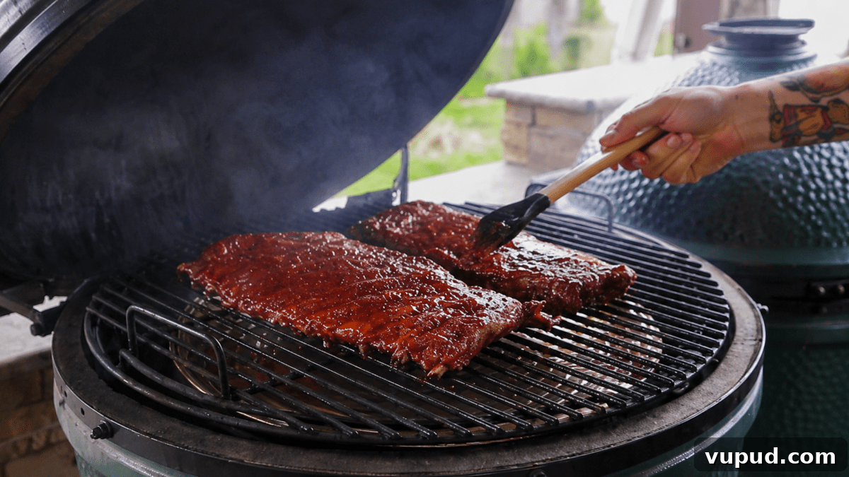 Cherry Coke-Glazed St. Louis Ribs on the Big Green Egg: Sweet BBQ Recipe 10 img 12395 9