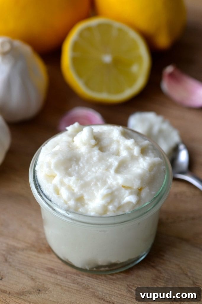 Egg Free Garlic Aioli (aka Toum) Egg Free Garlic Aioli