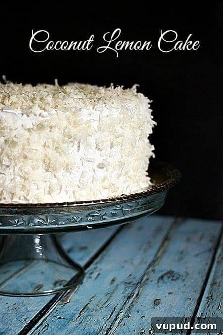 Coconut Lemon Cake at foodiewithfamily.com