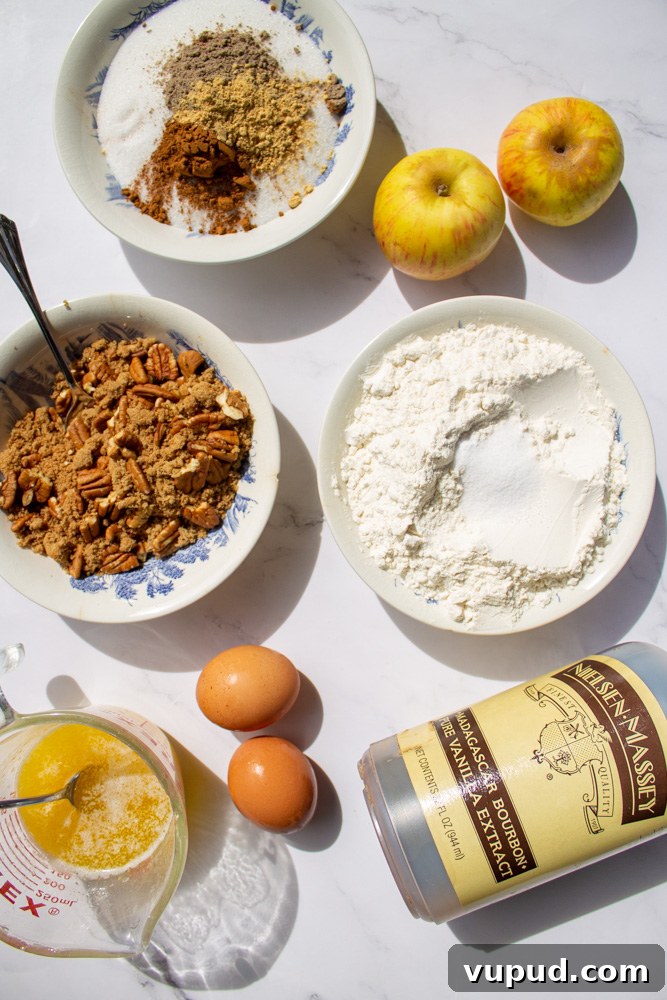 Grandma’s Apple Cake with Cinnamon Browned-Butter Cream Cheese Frosting 7 apple cake ingredients