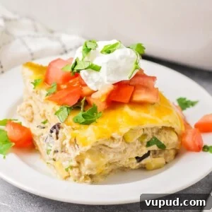 Mexican lasagna slice
