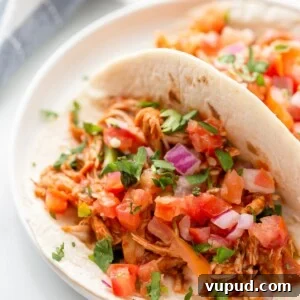 Slow cooker chicken tacos