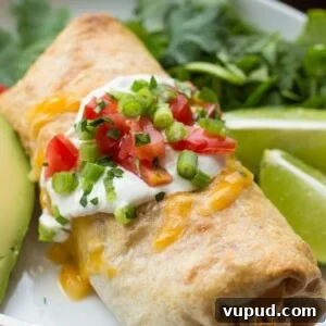 Baked chicken chimichangas