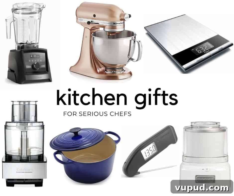 Top Kitchen Gifts for Home Cooks and Food Lovers 15 collage of kitchen gifts for chefs