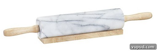 Top Kitchen Gifts for Home Cooks and Food Lovers 5 Front view of a marble rolling pin