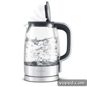 Top Kitchen Gifts for Home Cooks and Food Lovers 8 Front view of a glass electric tea kettle