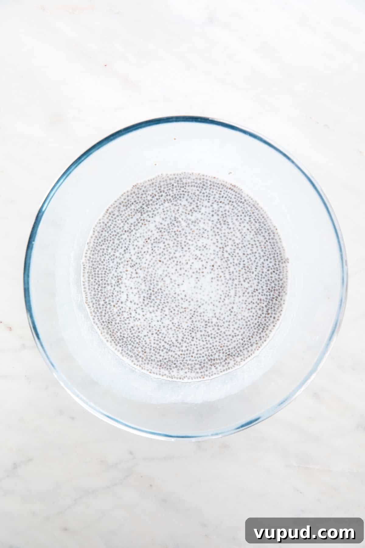 4-Ingredient Chia Pudding Recipe: Creamy, Quick Breakfast 6 A large mixing bowl with the chia pudding ready to serve.