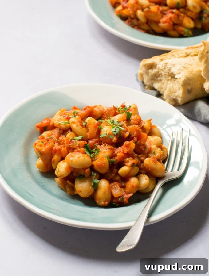 Hearty Tuscan White Bean Stew with Herbs and Olive Oil 10 Gigantes Beans