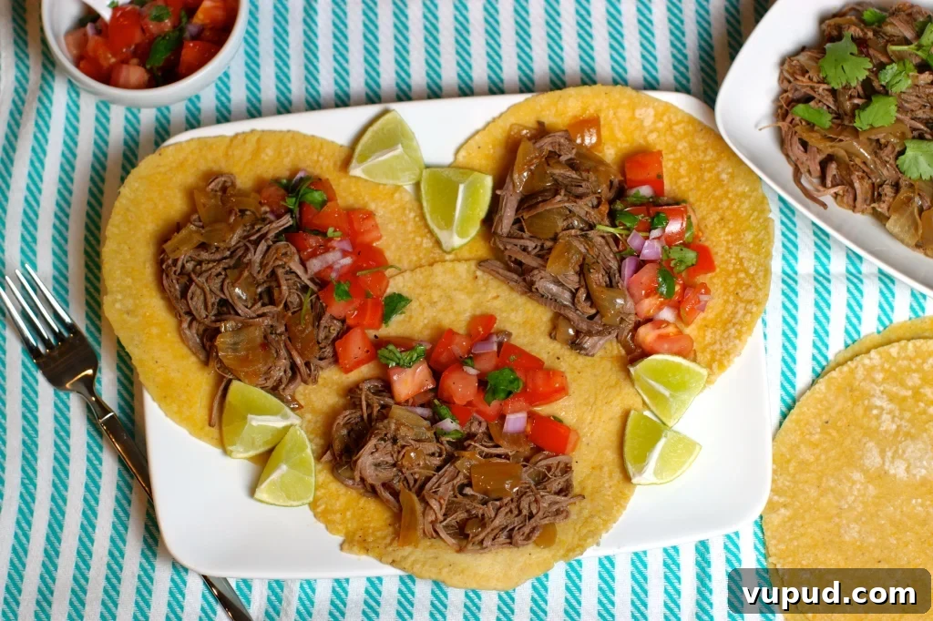 Crock Pot Chipotle Brisket Tacos