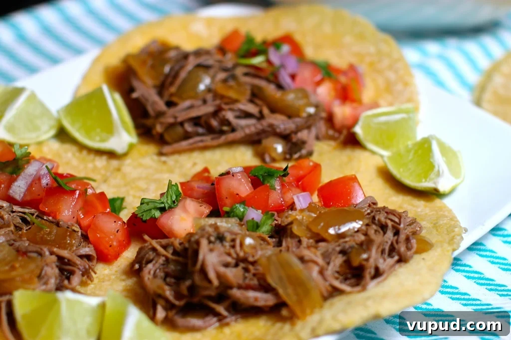 Crock Pot Chipotle Brisket Tacos