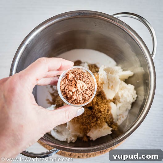 Keto Pumpkin Spice Cookie Dough Bites for Fall Snacking 7 Adding Pumpkin Pie Spice | Low-Carb, So Simple