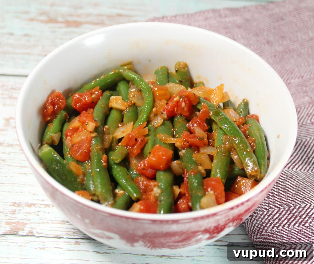 Keto Green Beans and Tomatoes Recipe for Low-Carb Meals 7 Keto Green Beans and Tomatoes6