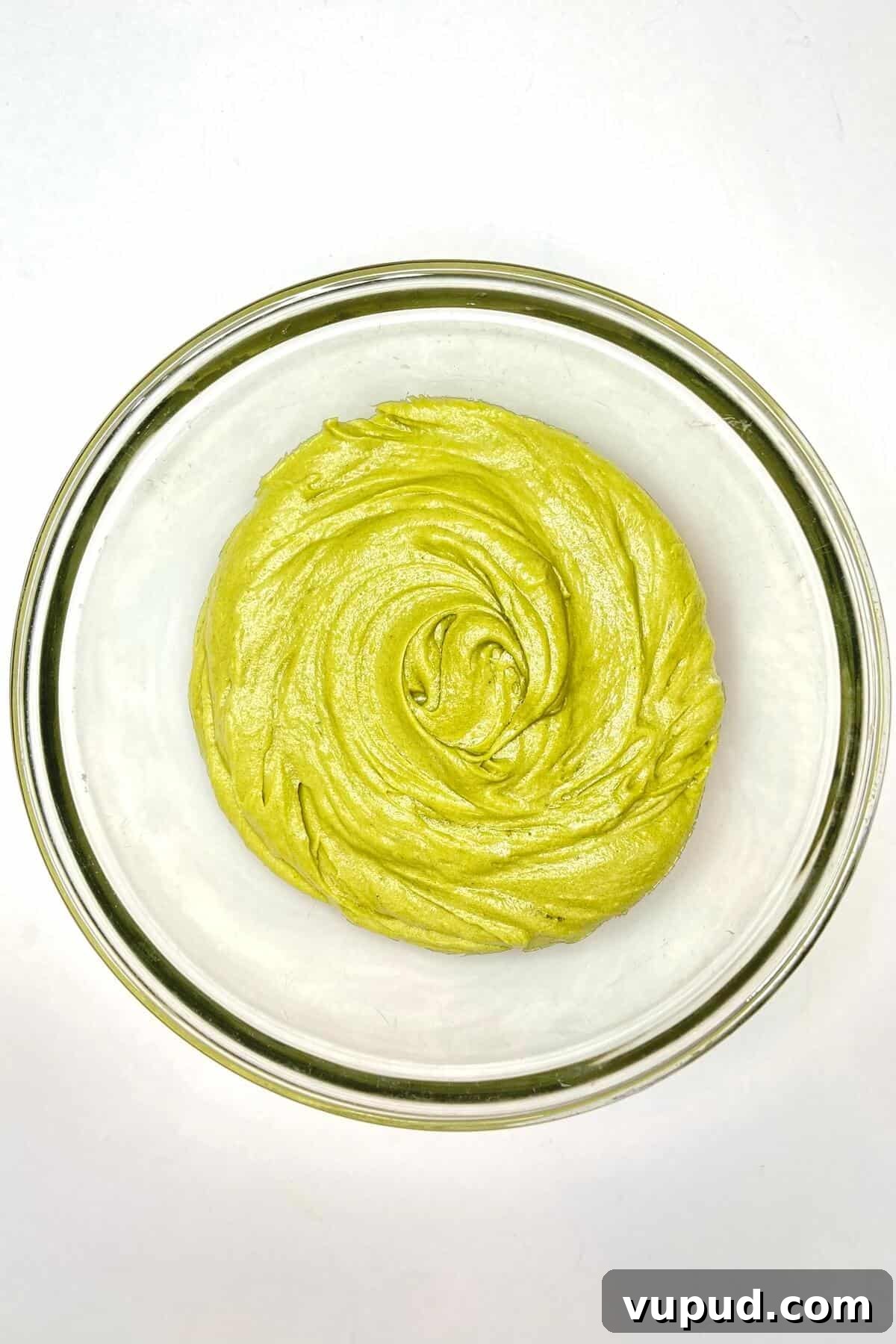 Matcha Crinkle Cookies Recipe: Soft, Chewy Green Tea Cookies 7 Mixed cookie dough.