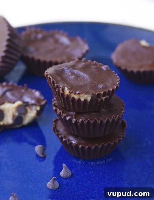 Chocolate Peanut Butter Cup Pie Recipe — Decadent No-Bake Dessert 2 Cookie Dough Peanut Butter Cups