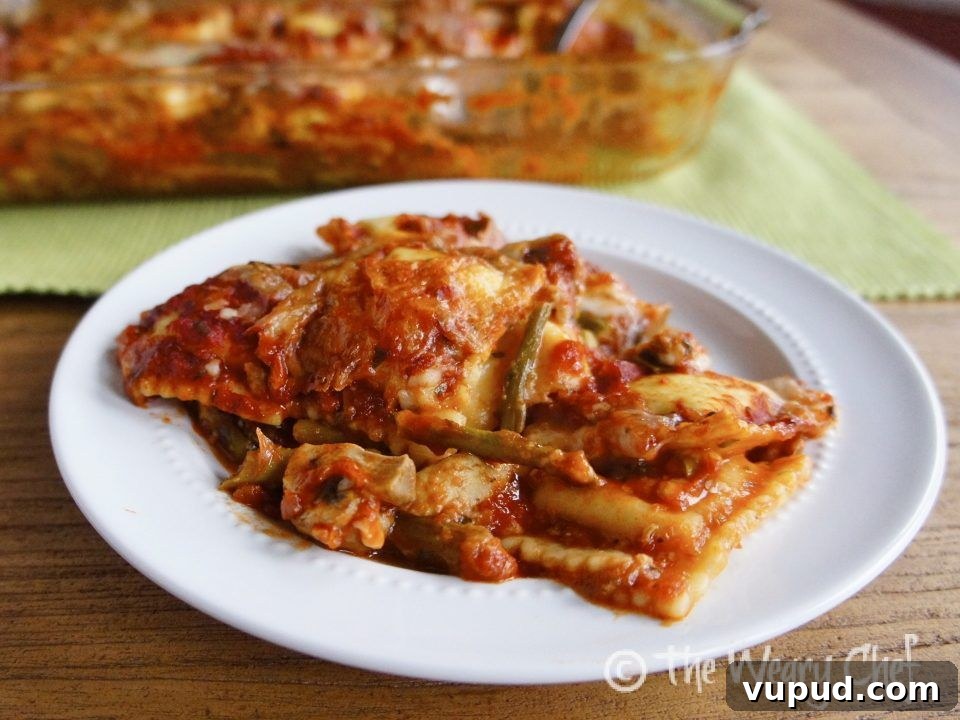 Easy Ravioli Lasagna - A few ingredients make a hearty Italian dinner! by @wearychef